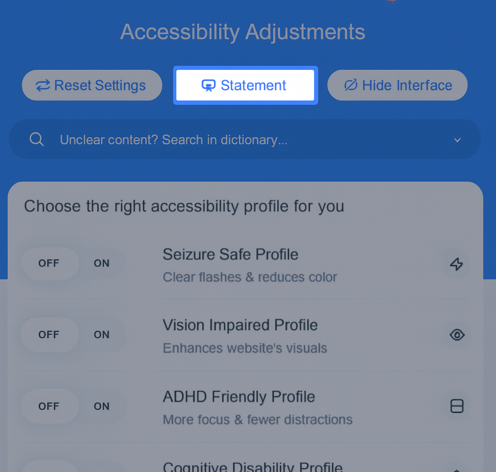 What is an accessibility statement? – accessiBe Help Center