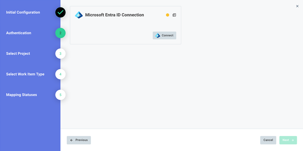 Screenshot of Azure authentication