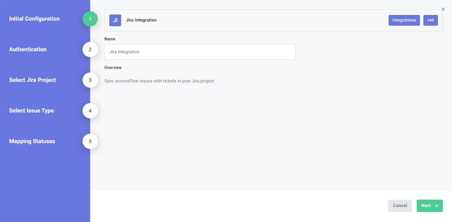 Screenshot of Jira integration name