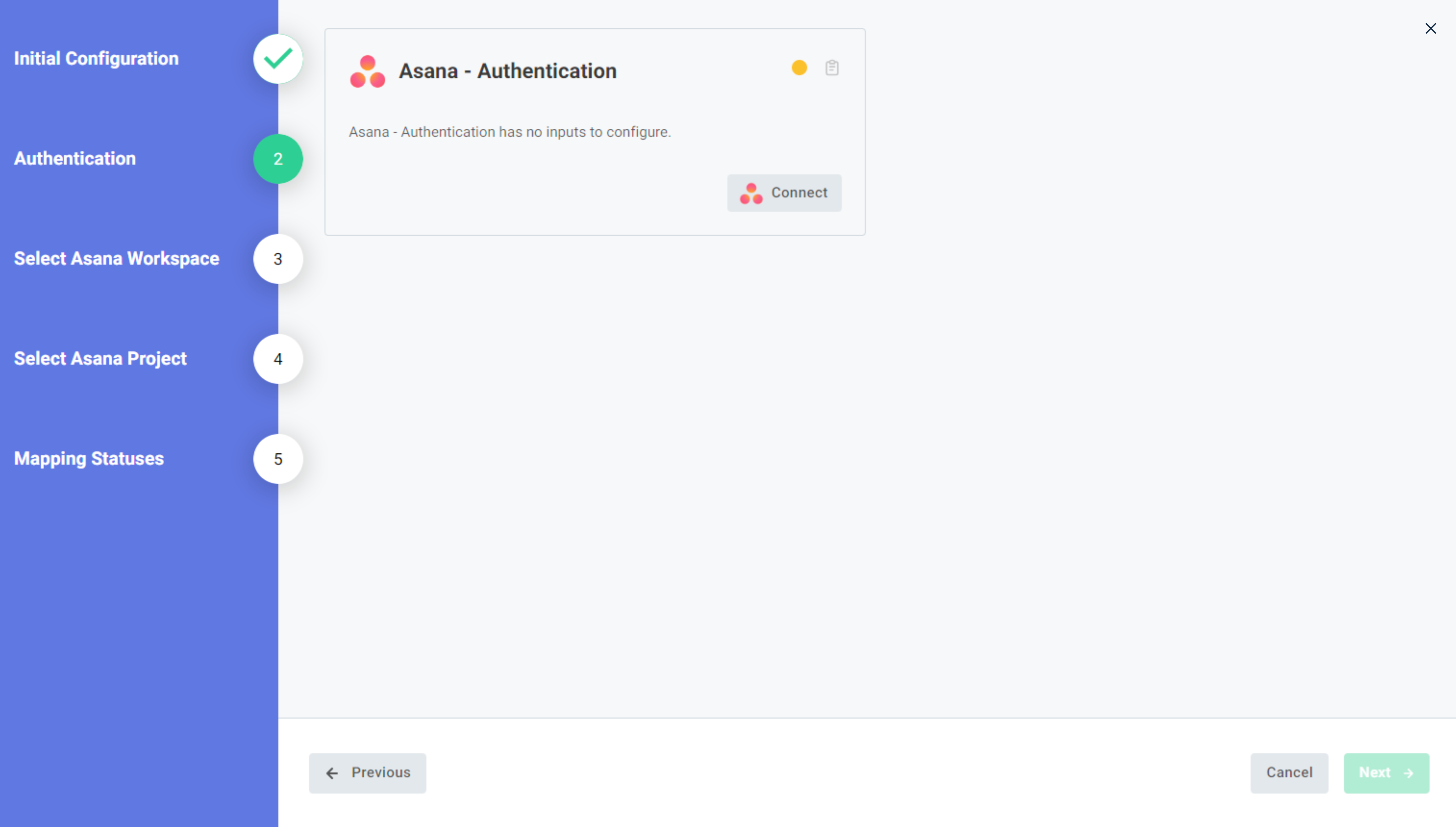Screenshot of connect