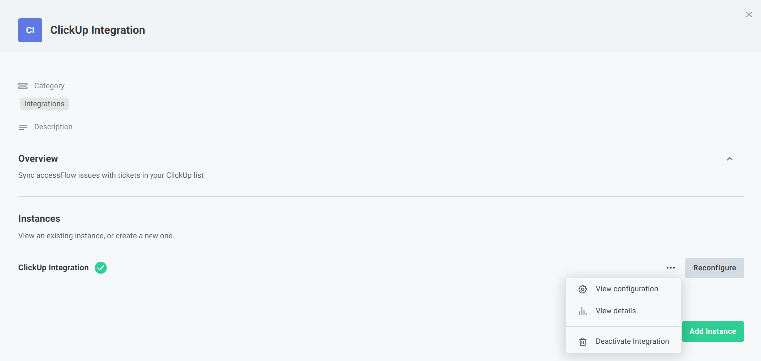 Screenshot of deactivate